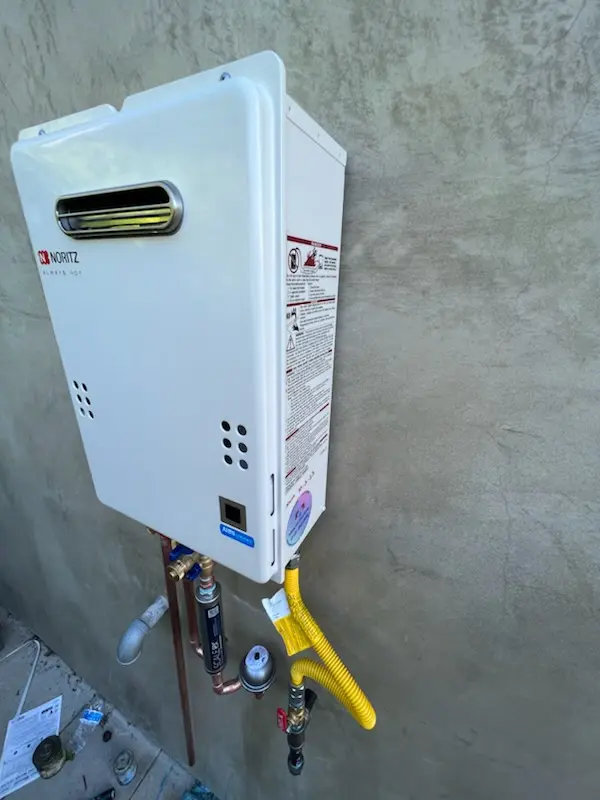 Tankless water heater installation for Petal homes