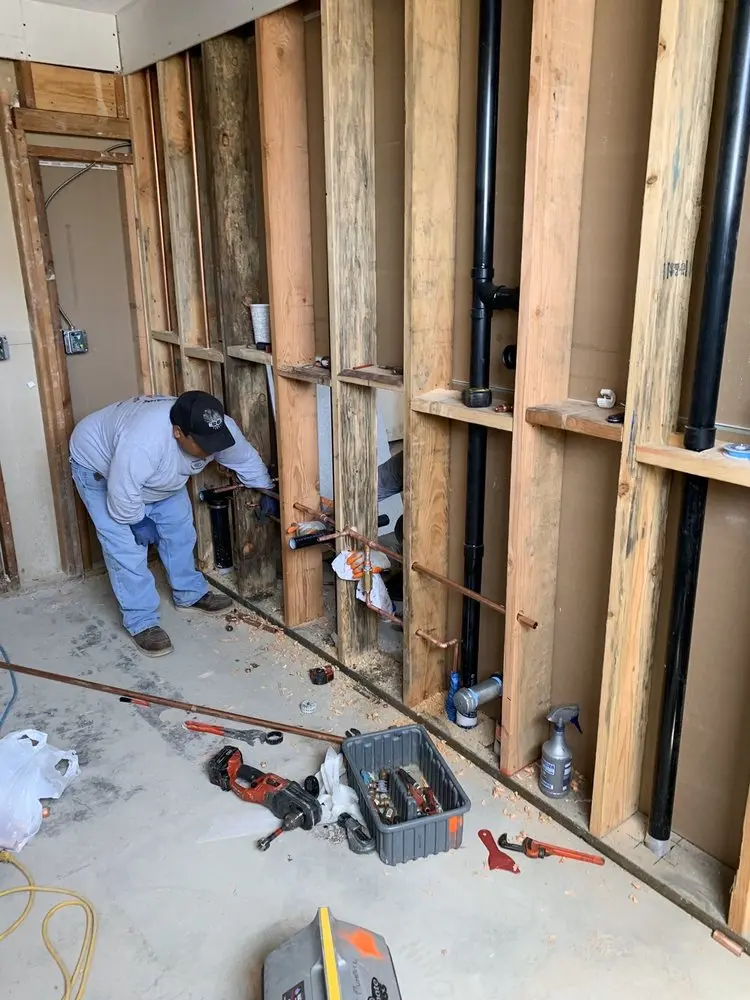 Commercial rough-in plumbing for Trenchless Sewer Repair in Petal